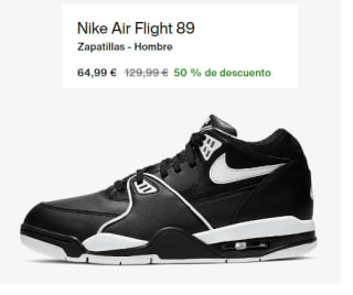 Zapatillas de Hombre Nike Air Flight 89 por 64.99€