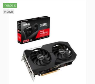 Tarjeta Gráfica ASUS Dual Radeon RX 6650XT OC Edition 8GB GDDR6 por 299€