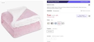 Edredones, mantas y juegos de sabanas desde solo 7,64€