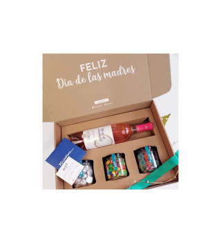 Kit con vino rosado la cetto y snacks $999 MXN en Mizu