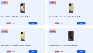 Diverse Leren Decoded Nike Iphone 13 cases voor €19,99 p.s. bij Odido