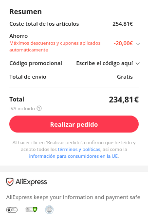 Oneplus Nord CE 3 5G 12GB/256GB, 6.7" 120H SD 782G por 234,81€