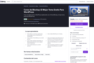Curso de Blocksy: El Mejor Tema Gratis Para WordPress Gratis con Udemy
