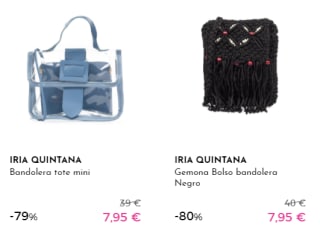 Bolsos Iria Quintana para verano por 7,95€