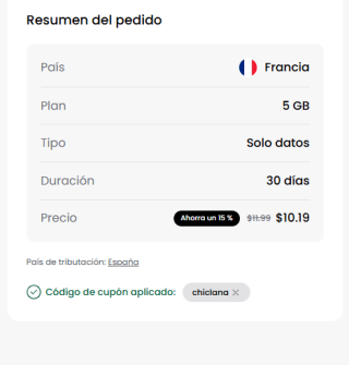 15% descuento en las eSIM de Saily