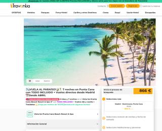 7 Noches en Punta Cana en hotel 4 estrellas con vuelos desde 866€ por persona