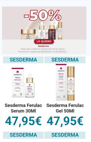 -50% en la Segunda Unidad de Sesderma.