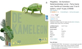 De Kameleon - The Chameleon Nederlandstalige versie voor €14,55 bij Amazon