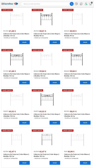 -30% de Descuento en cabeceros de forja.