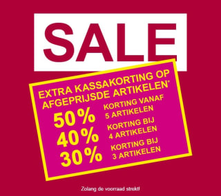 Tot 50% extra kassakorting op de sale bij Takko Fashion