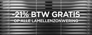 21% korting op lamellenzonnewering