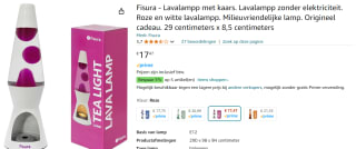 Fisura Waxinelicht Lavalamp voor €17,23 bij Amazon