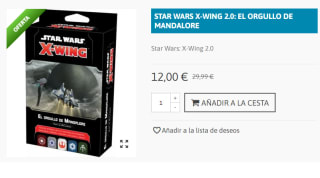 Juego de Mesa Star Wars: X-Wing 2.0 - El Orgullo De Mandalore por 12€