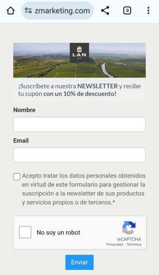 -10% por suscribirnos a la Newsletter de Lan.