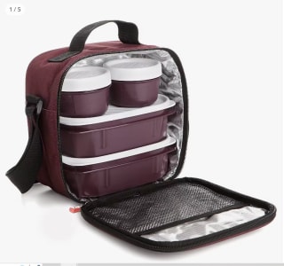 Bolsa Térmica Porta Alimentos Urban Food Casual Burdeos marca Tatay por 13,15€