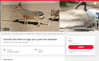 Oferta entradas al Zoo Koki desde solo 7.80€