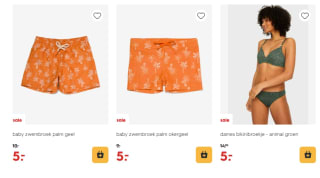 Baby & kinder badmode vanaf €5 bij de Hema