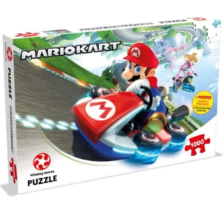 Puzzle de 1000 Piezas Mario Kart por 7,50€.