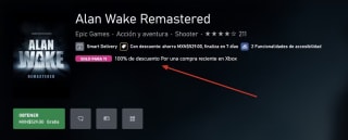 Alan Wake Remastered Gratis! en Xbox Store