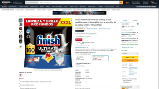 Finish Powerball 160 pastillas por 25,99€
