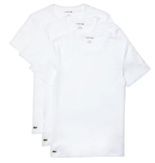 3x Lacoste Basic T-Shirt | Ronde of V-Hals voor €19,95 bij Ibood