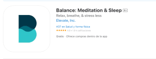 Balance aplicación de meditación y sueño gratis en Apple Sote