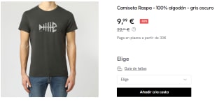 Camiseta de Hombre Kukuxumusu Raspa por 9.99€