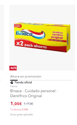 Recopilación ofertas flash desde 0,70€ (salud y belleza)