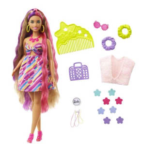 Muñeca Barbie Totally Hair Pelo extralargo Flor por 12,72€