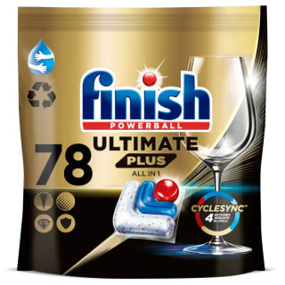 Finish Ultimate Plus 78 pastillas + Ambientador + Limpiamáquinas por 16,45€