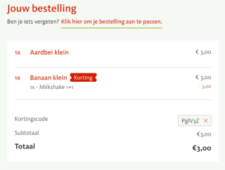 1+1 gratis op alle milkshakes bij Kwalitaria