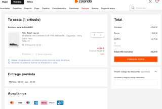 Zapatillas Polo Ralph Lauren ESSENCE 100 CANVAS CAP-TOE SNEAKER Hombre por 38,25€