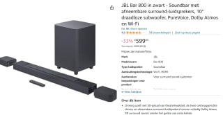JBL Bar 800 Pro - Soundbar met Draadloze Subwoofer voor €599 bij Amazon