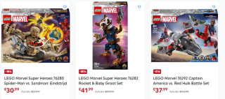 Tot 30% korting op geselecteerde LEGO Marvel sets bij Smyths Toys