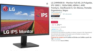 Monitor LG 24MR400-B 1920x1080, HDMIx1, AMD FreeSync por 71.2€