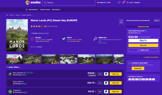 Manor Lords Steam por solo 19,60€