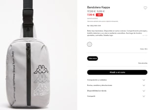 Bandolera Kappa por 7.99€