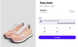 Zapatillas Pepe Jeans Brit On Print para Mujer por 29€