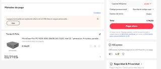 MicroData-Mini PC N100, 8GB, 256GB,16G, 512G, Intel 12ª generación por 94,53€