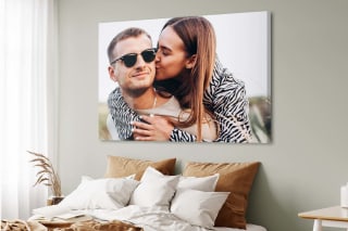 Foto op canvas 90x60 cm + code €16,99 + gratis verzending