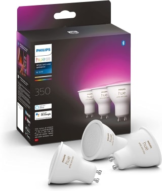Tweede Philips Hue White und Color Ambiance GU10 LED voor de helft