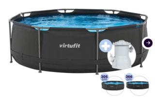 VirtuFit zwembad met filterpomp (244 x 76cm) voor €99,95 bij iBOOD