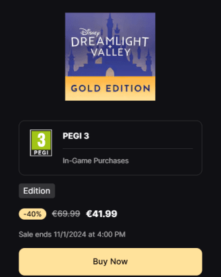 Disney Dreamlight Valley – Gold Edition voor €41,99