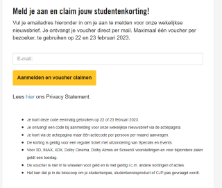 Bioscoopkaartje voor Pathe Dikke Duo Dagen vanaf €5 voor studenten