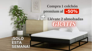 Combo 1 colchón Emma Hybrid Premium + 2 almohadas Diamond Degree por $520.511