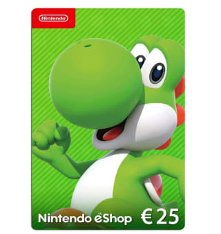 Nintendo eShop Tarjeta de regalo 25€ Código de descarga (EU) Switch por solo 19,99€