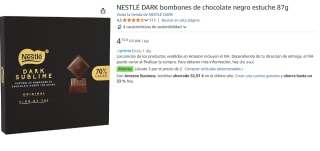 3 Paquetes de NESTLÉ DARK bombones de chocolate negro estuche 87g por 9.5€