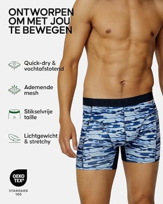 Danish endurance 6 pack Quick-Dry boxershorts voor €34,95 bij Amazon
