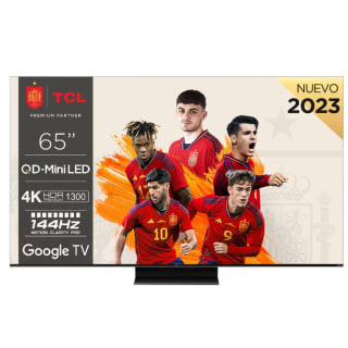 TV Mini LED 65a TCL 65C805 QLED 4K 144Hz Motion Clarity Pro a tan solo 660,33€