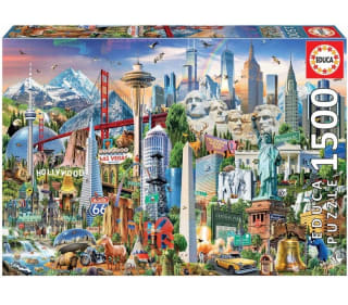 Educa Puzzle Norte-América 1500 piezas por 11,09€.